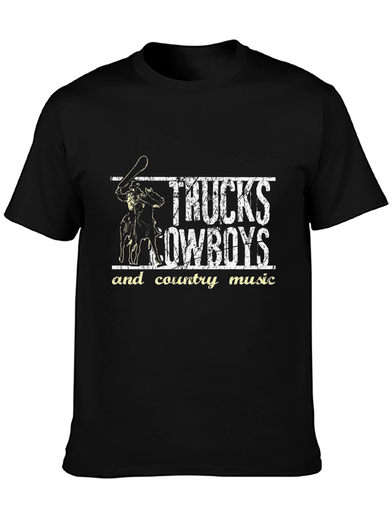 Trucks Cowboys & Country Music Graphic T-Shirt
