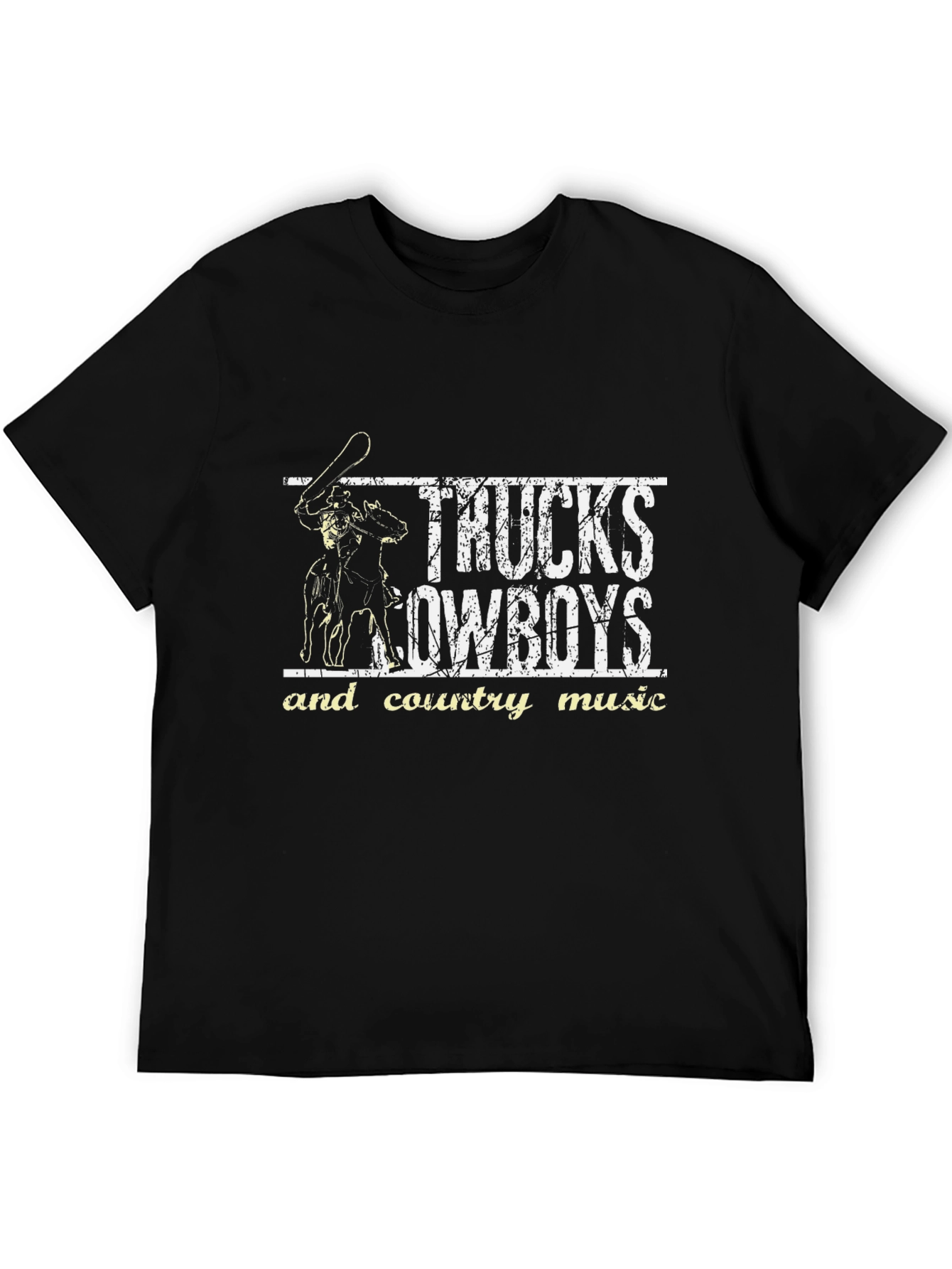 Trucks Cowboys & Country Music Graphic T-Shirt