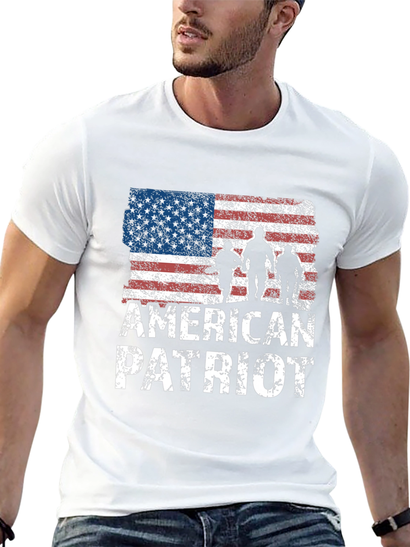 American Patriot Graphic T-Shirt