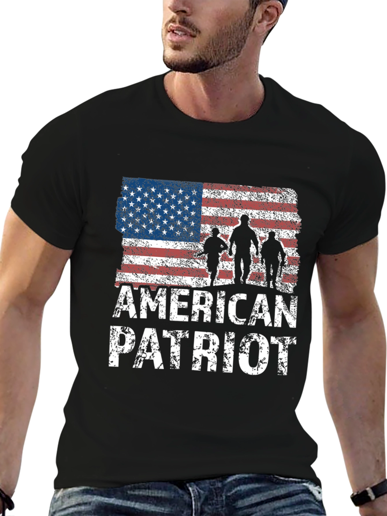 American Patriot Graphic T-Shirt