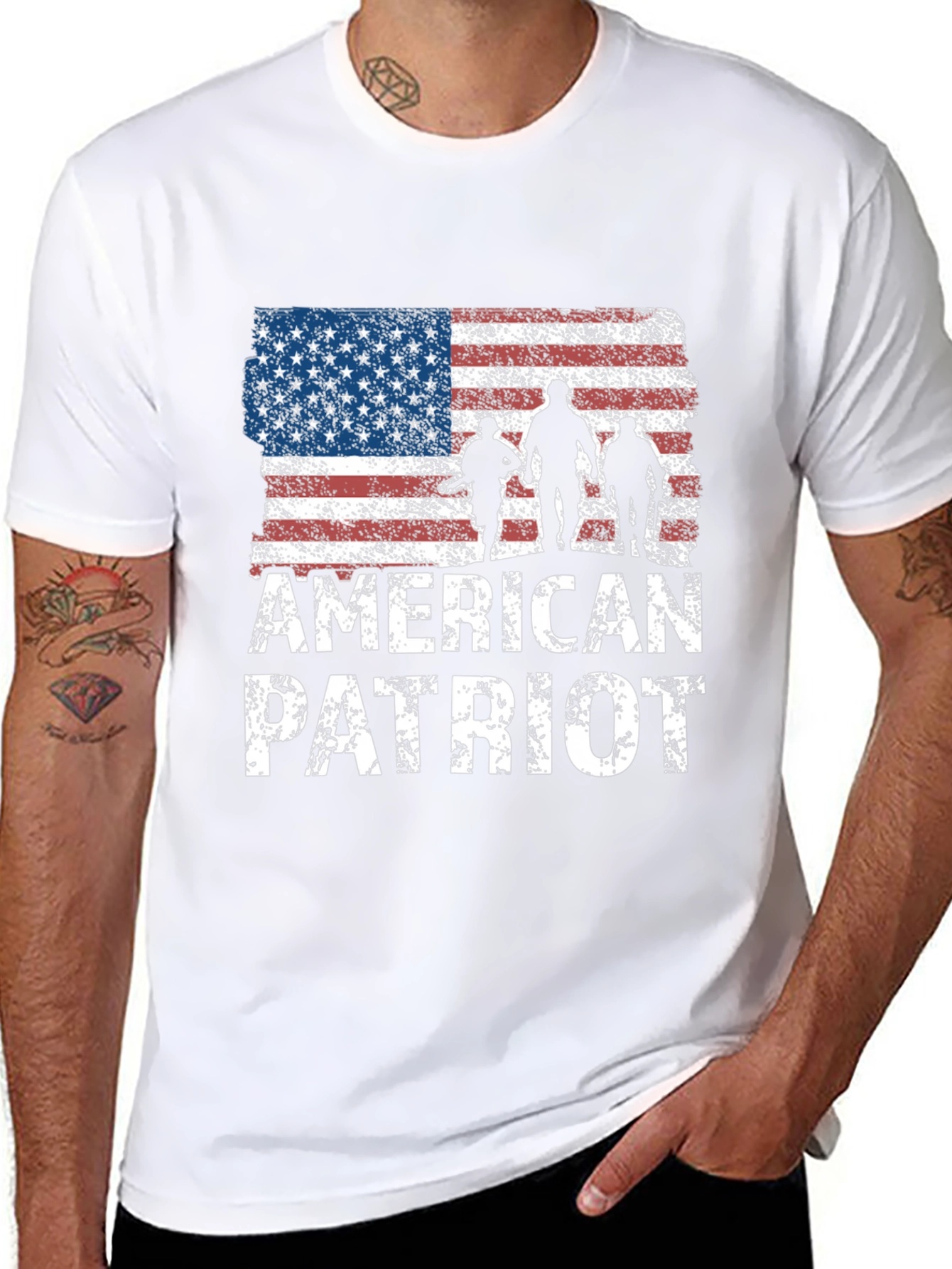 American Patriot Graphic T-Shirt