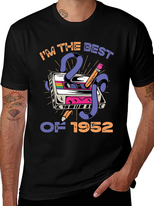 Retro Birthday T-Shirt - Best of 1952 Cassette Tape Tee