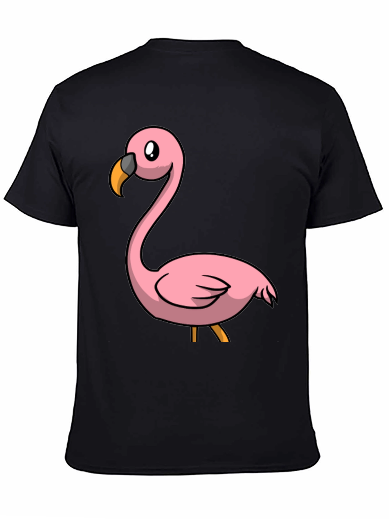 Black Flamingo Graphic T-Shirt - Mens Casual Tee