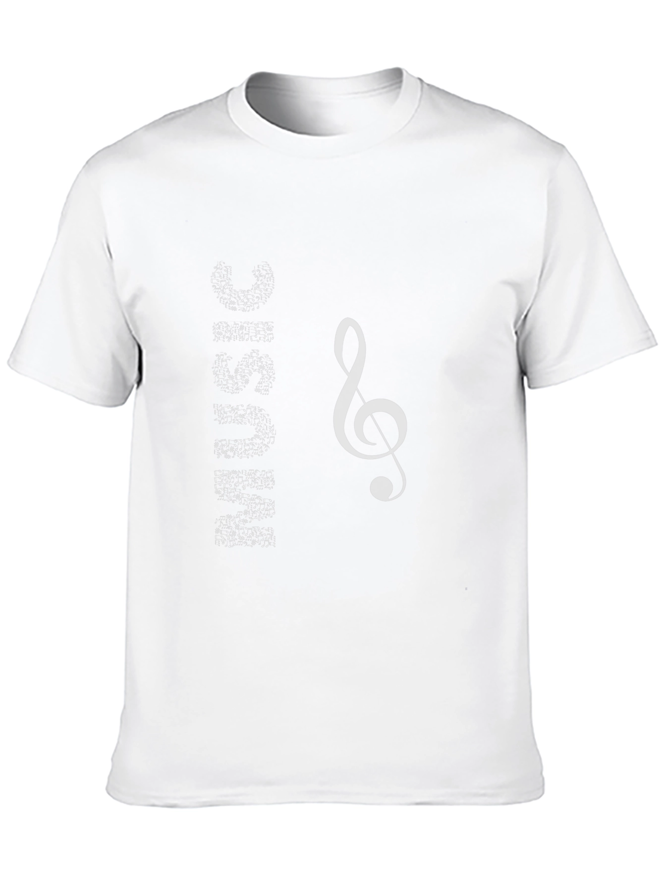 Music Note Graphic Black T-Shirt