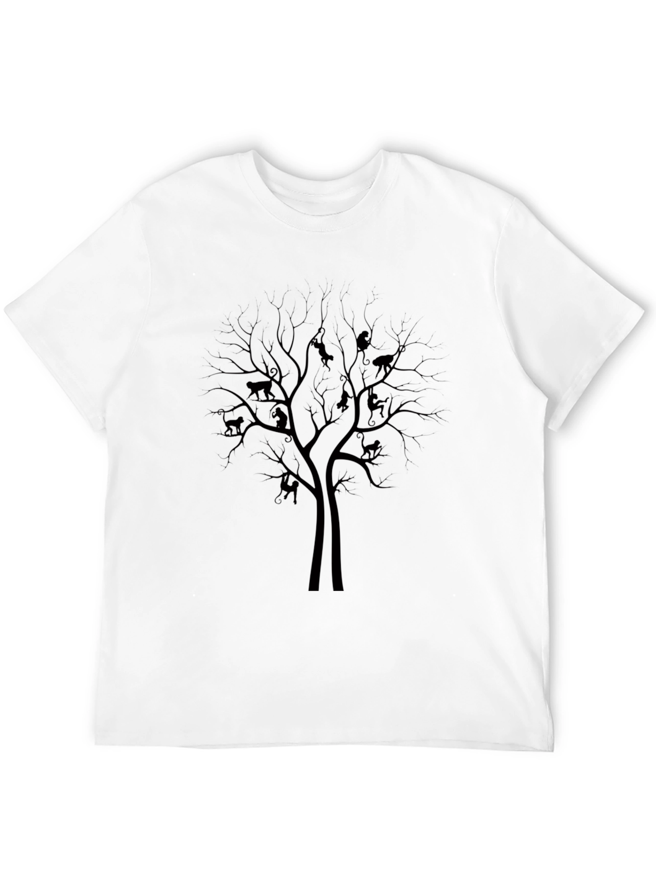 Monkey Tree Graphic Tee - Nature Inspired Mens T-Shirt