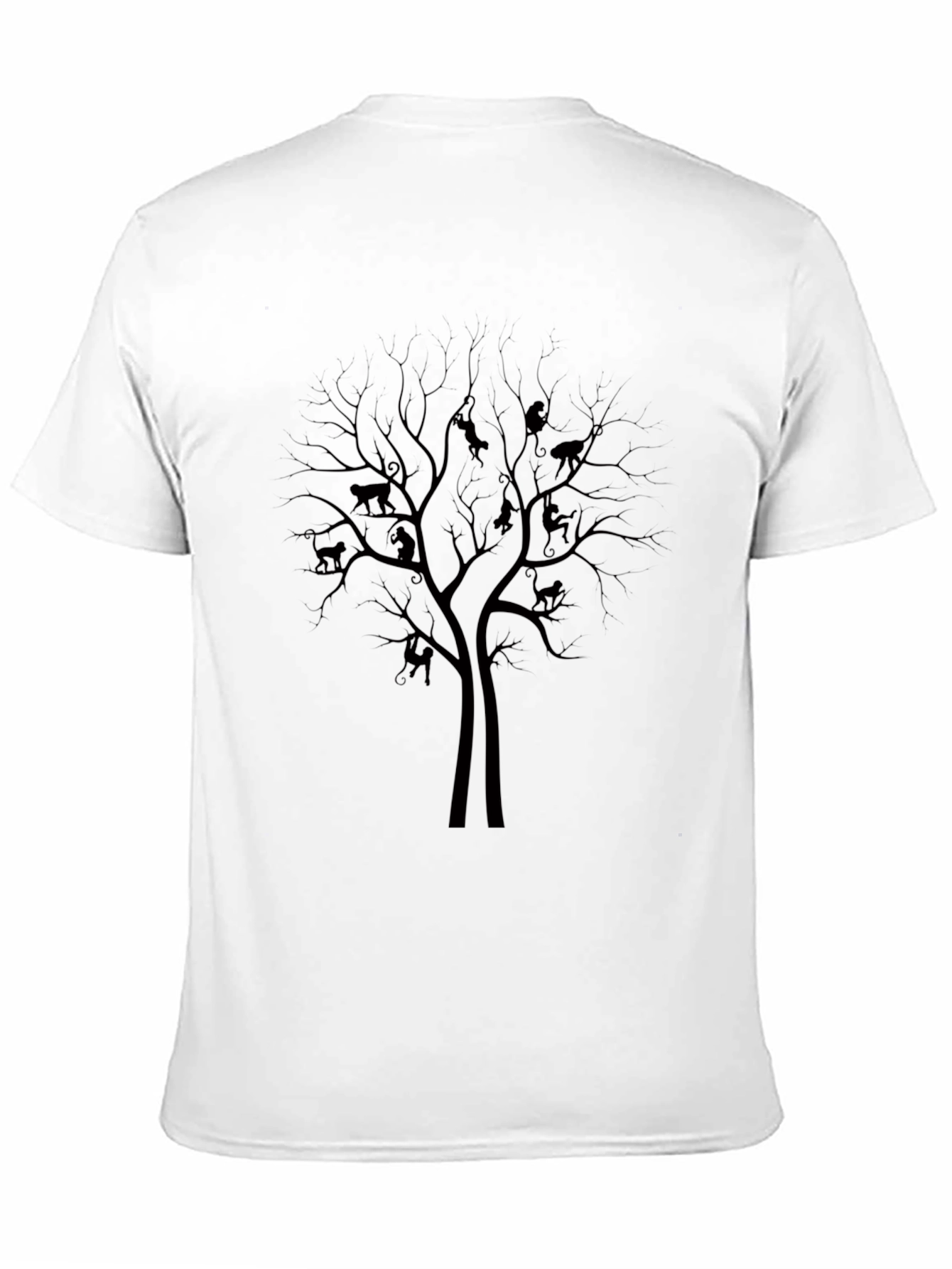 Monkey Tree Graphic Tee - Nature Inspired Mens T-Shirt