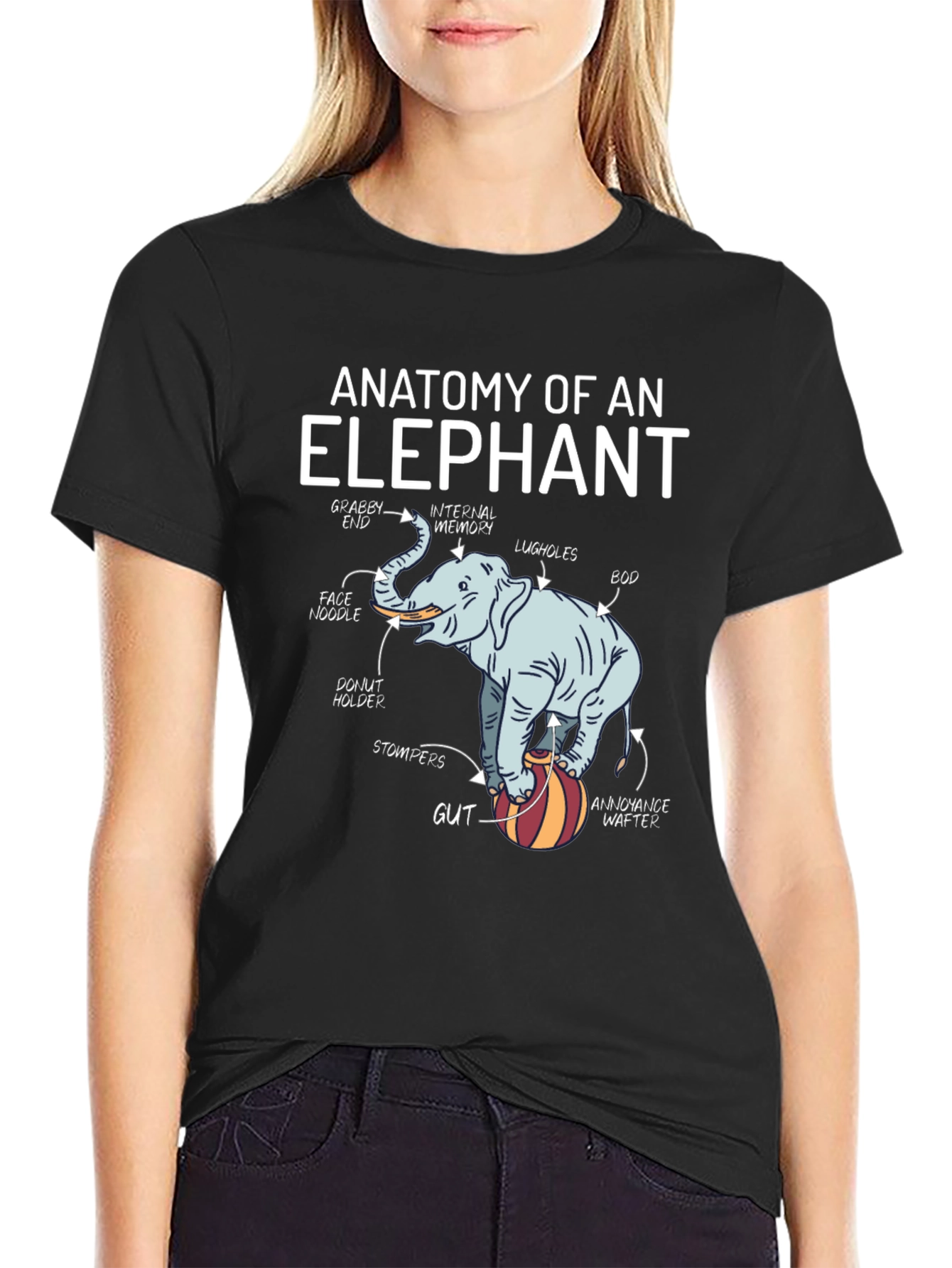 Anatomy of an Elephant Graphic T-Shirt