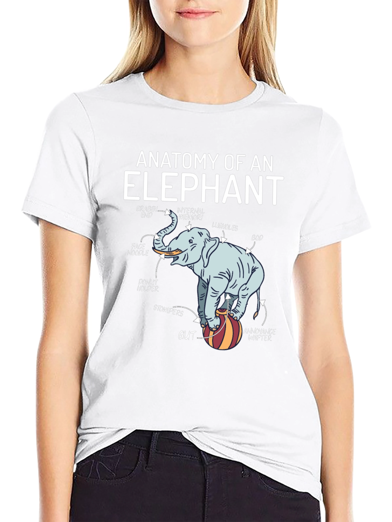 Anatomy of an Elephant Graphic T-Shirt