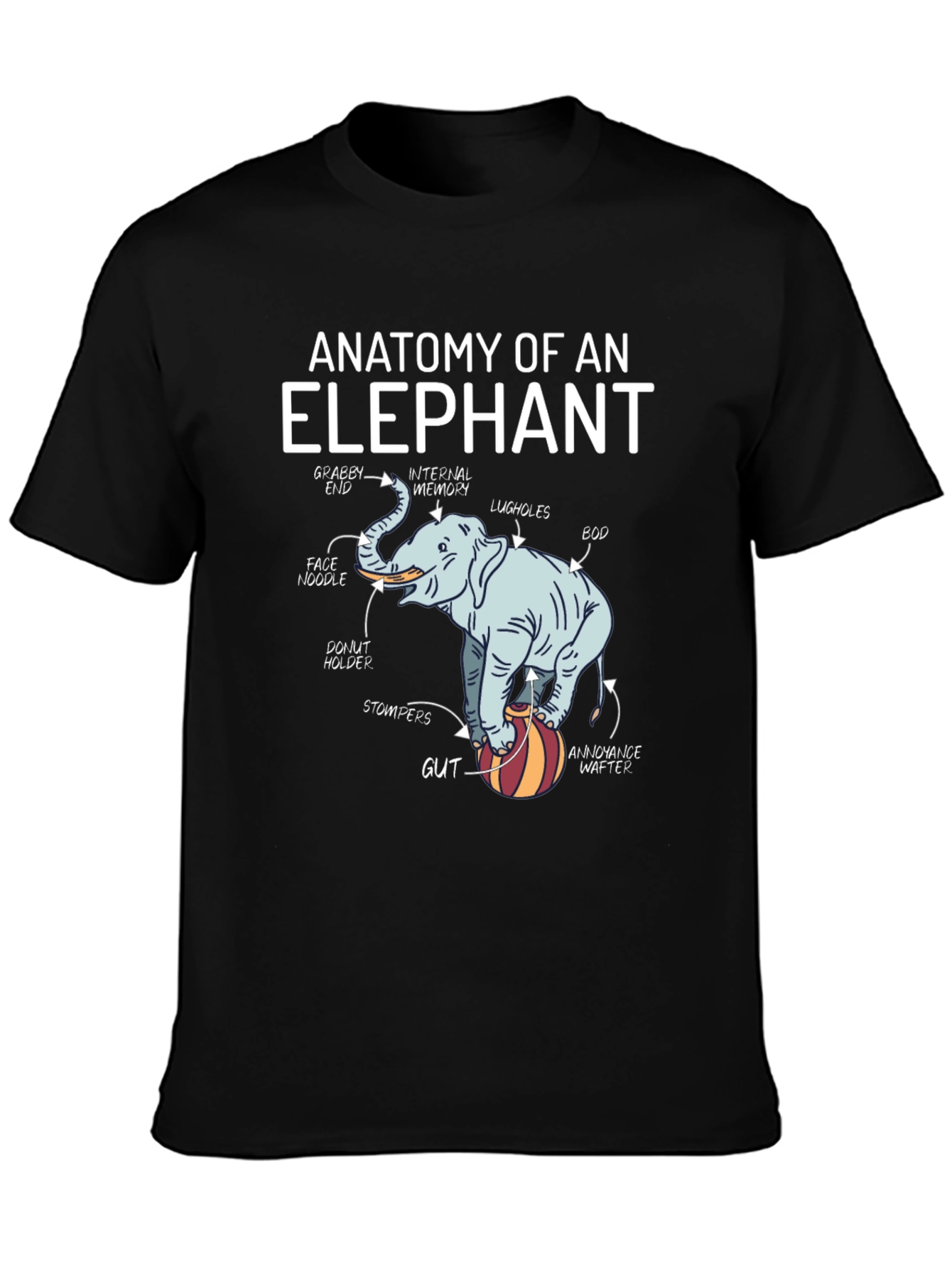 Anatomy of an Elephant Graphic T-Shirt