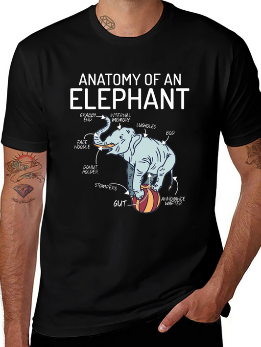 Anatomy of an Elephant Graphic T-Shirt