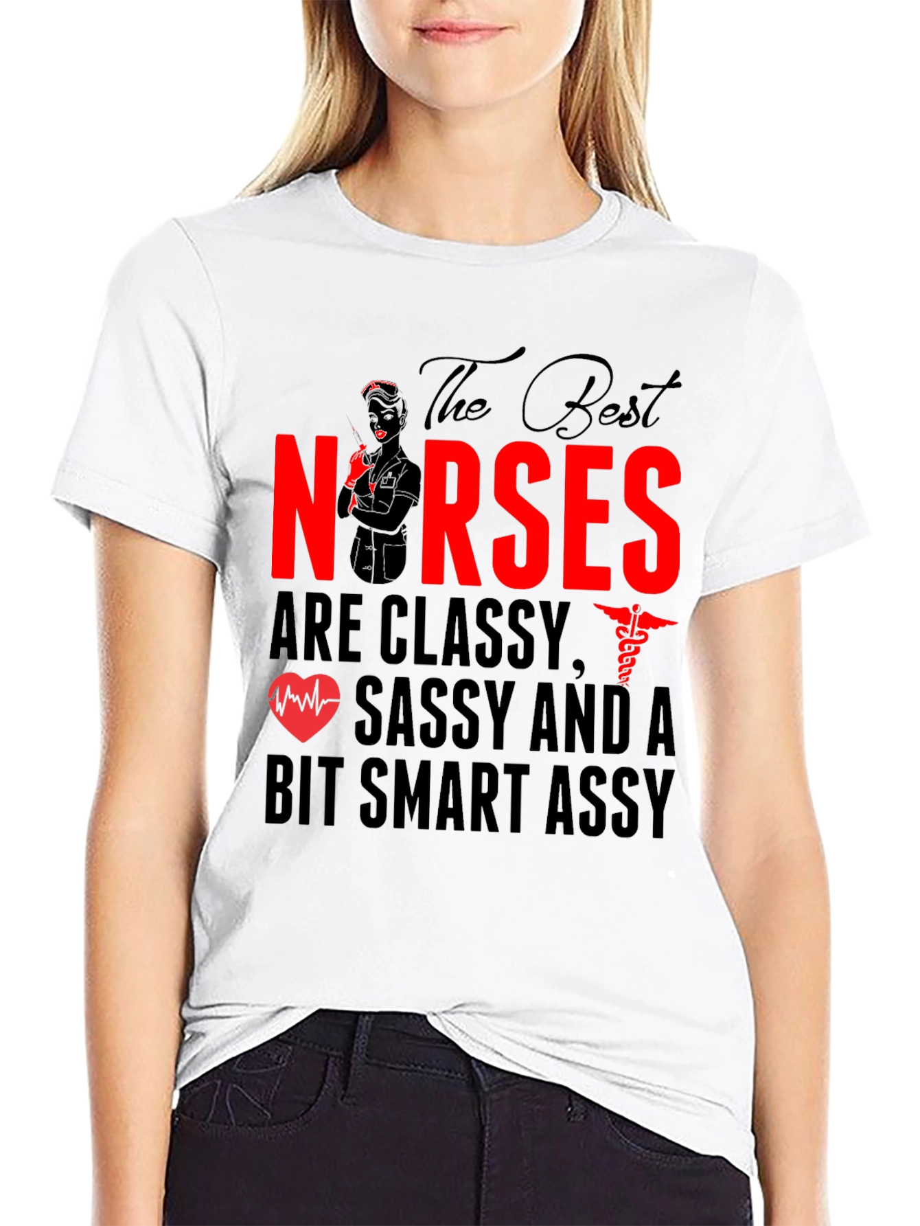 Classy Nurses Graphic Tee - Sassy & Smart