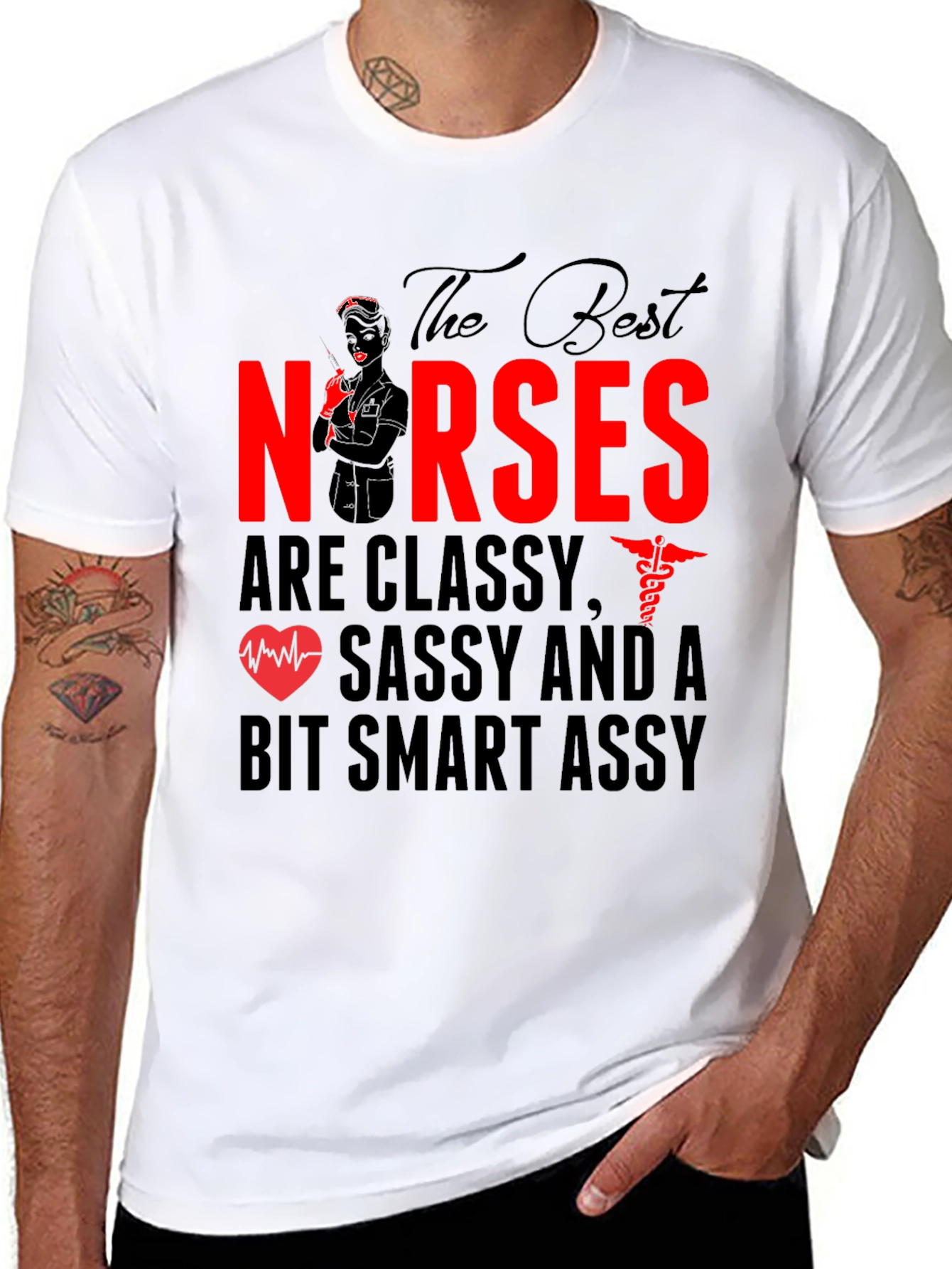Classy Nurses Graphic Tee - Sassy & Smart