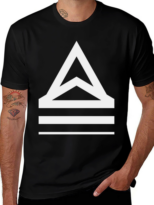 Modern Geometric Triangle Graphic Tee