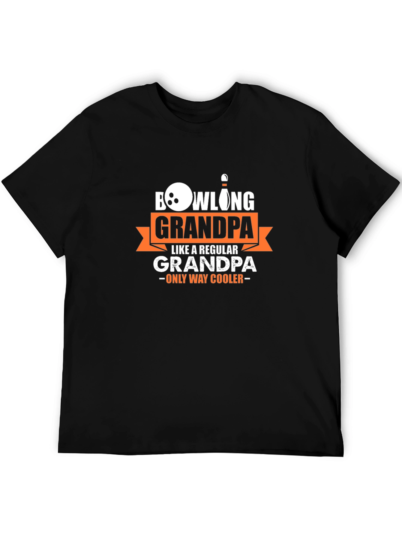 Bowling Grandpa T-Shirt - Cool Grandpa Graphic Tee