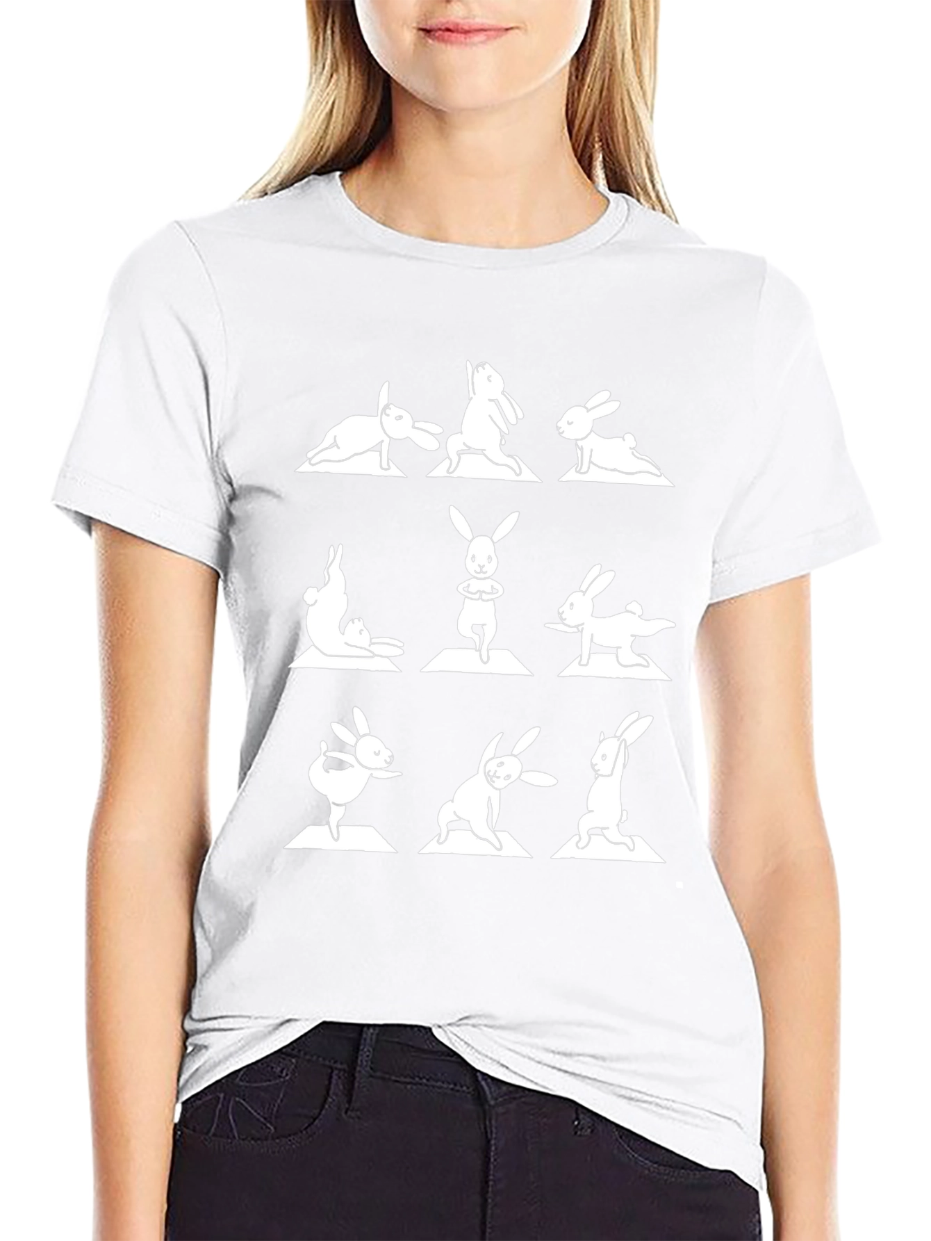 Yoga Bunny T-Shirt - Funny Exercise Tee