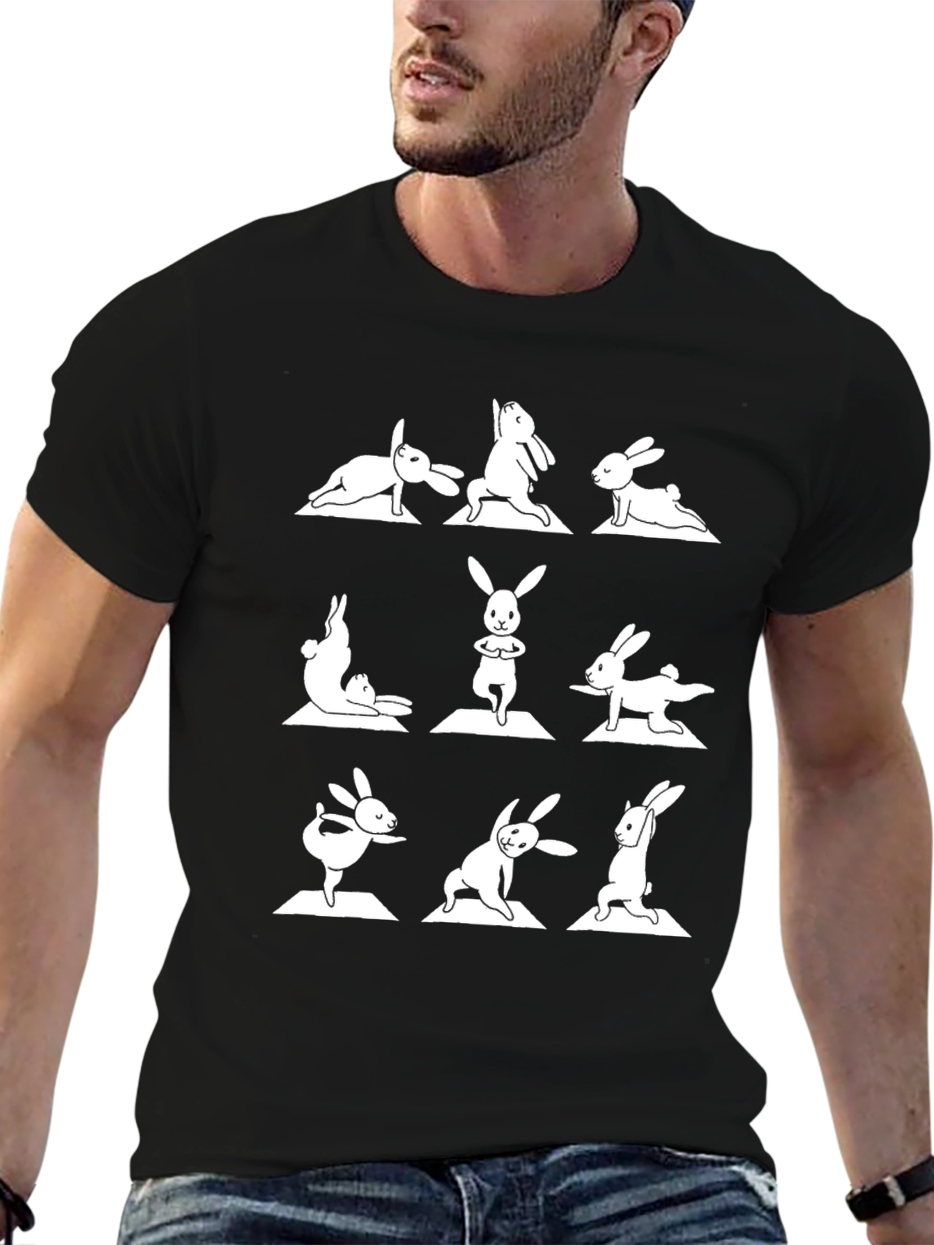 Yoga Bunny T-Shirt - Funny Exercise Tee