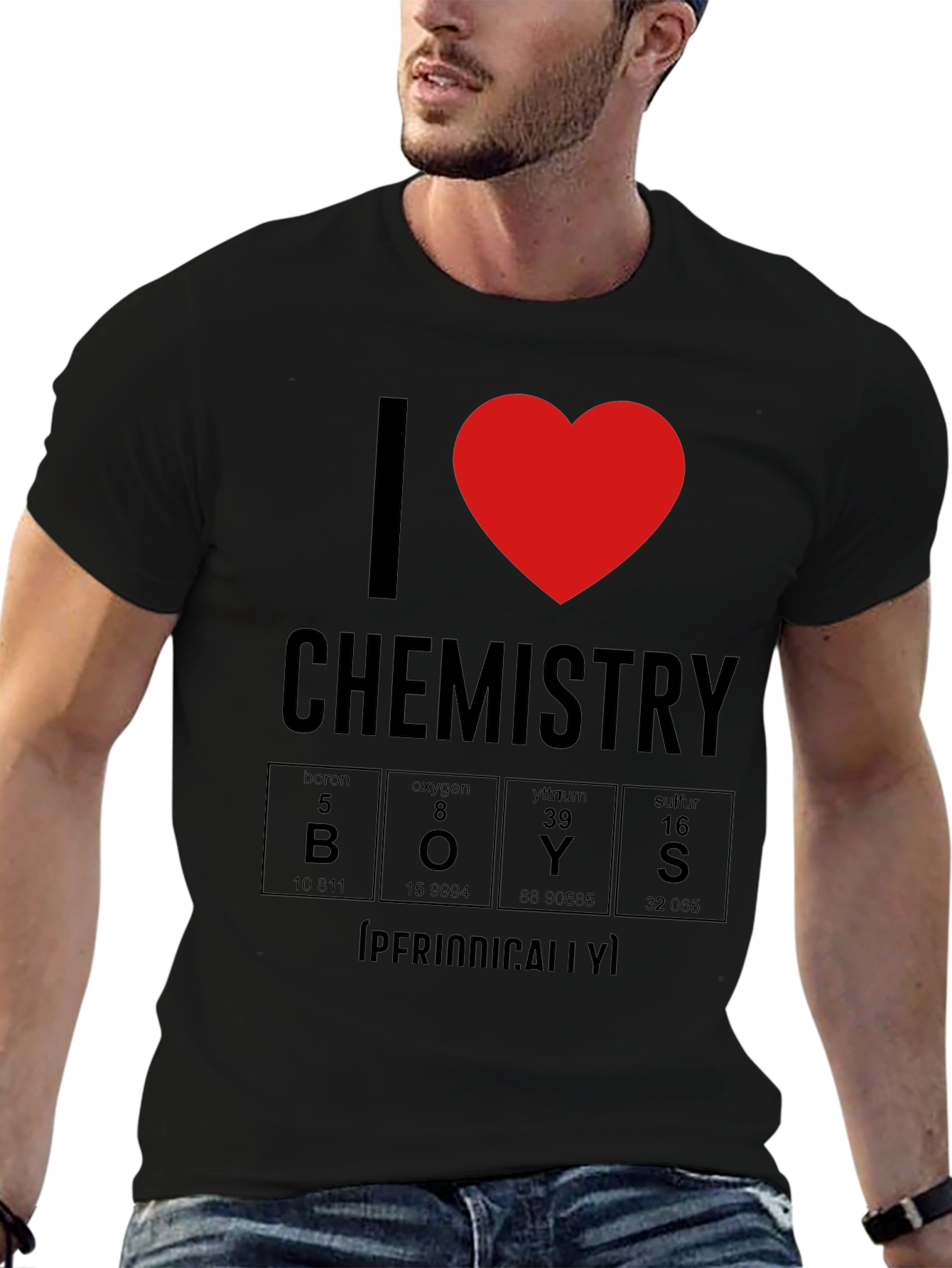 I Heart Chemistry Periodically Funny T-Shirt
