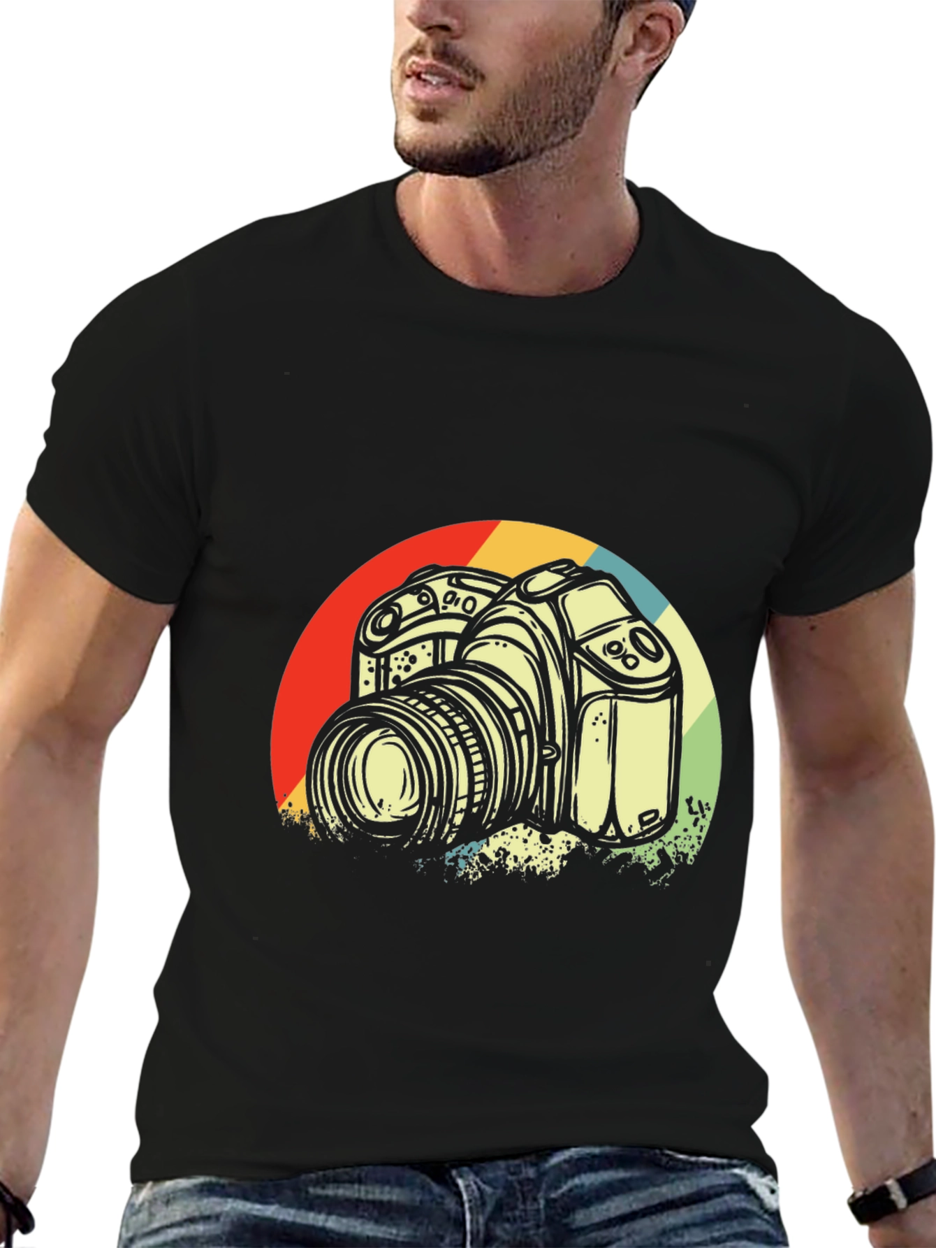 Retro Camera Graphic T-Shirt - Photographer Style