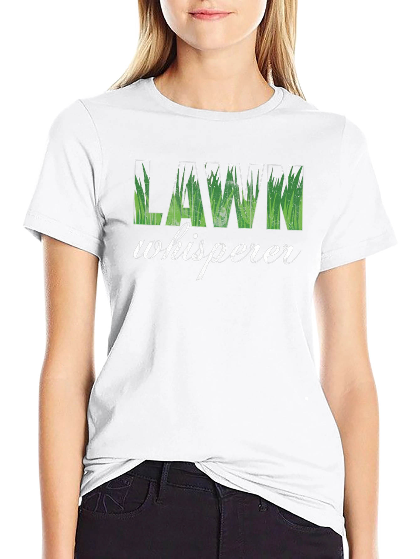 Lawn Whisperer Graphic Tee - Black Cotton T-Shirt