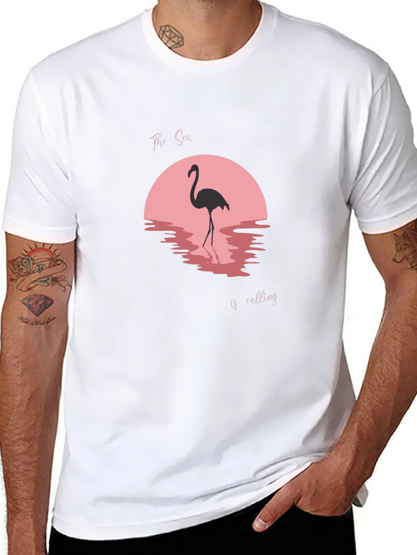 Flamingo Sunset Graphic Tee