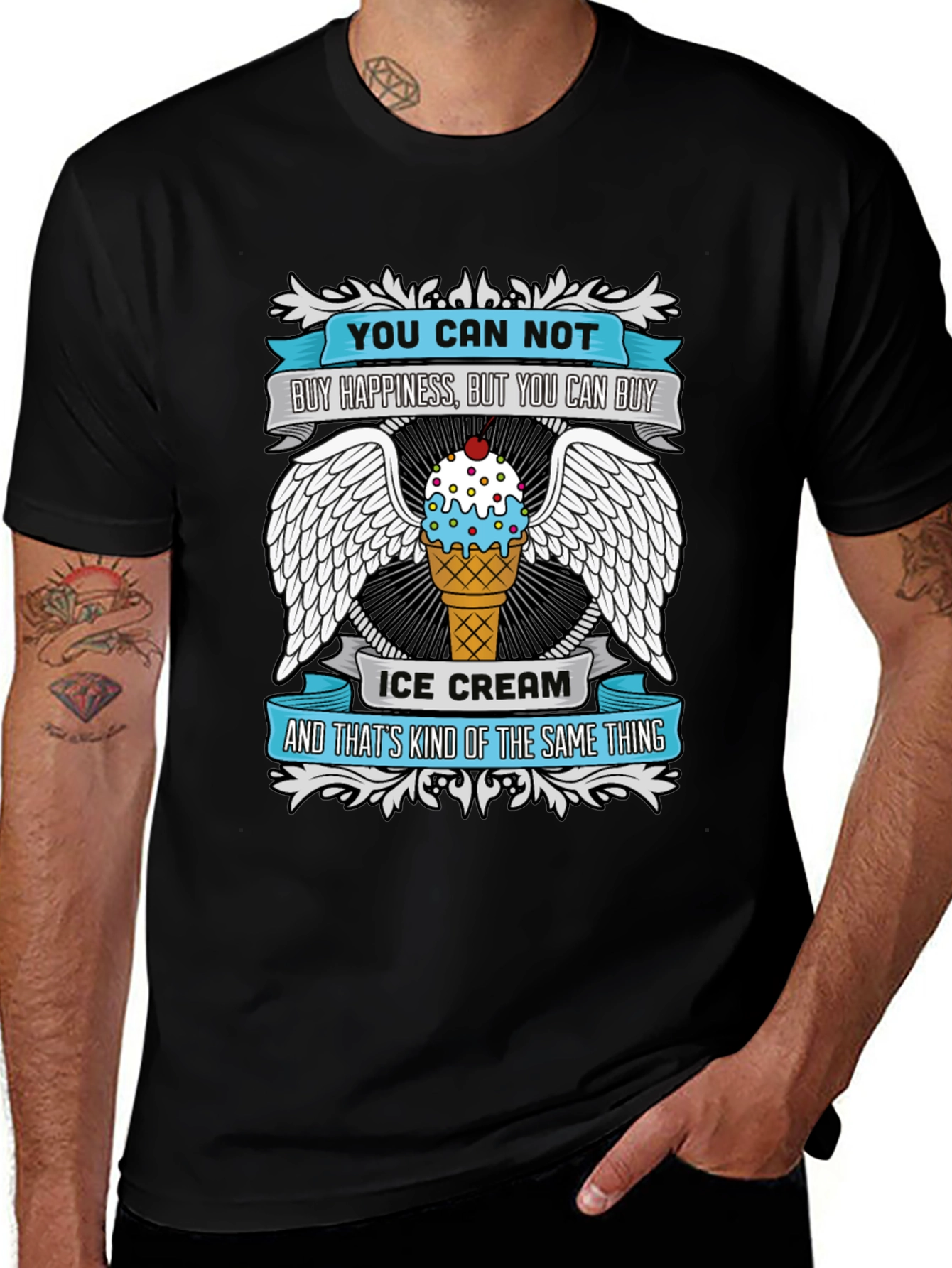 Funny Ice Cream T-Shirt - Buy Happiness