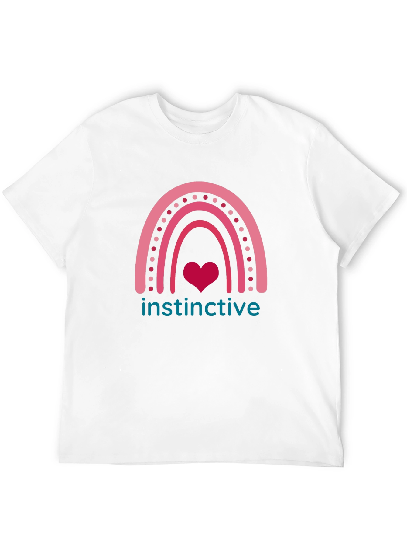 Instinctive Heart Rainbow Graphic T-Shirt