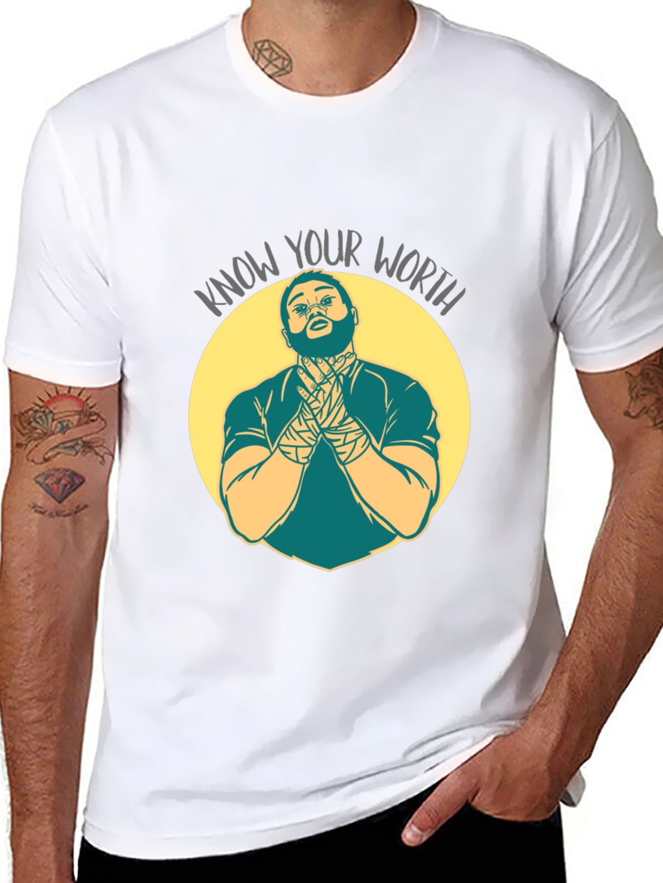 Know Your Worth Graphic T-Shirt - Black