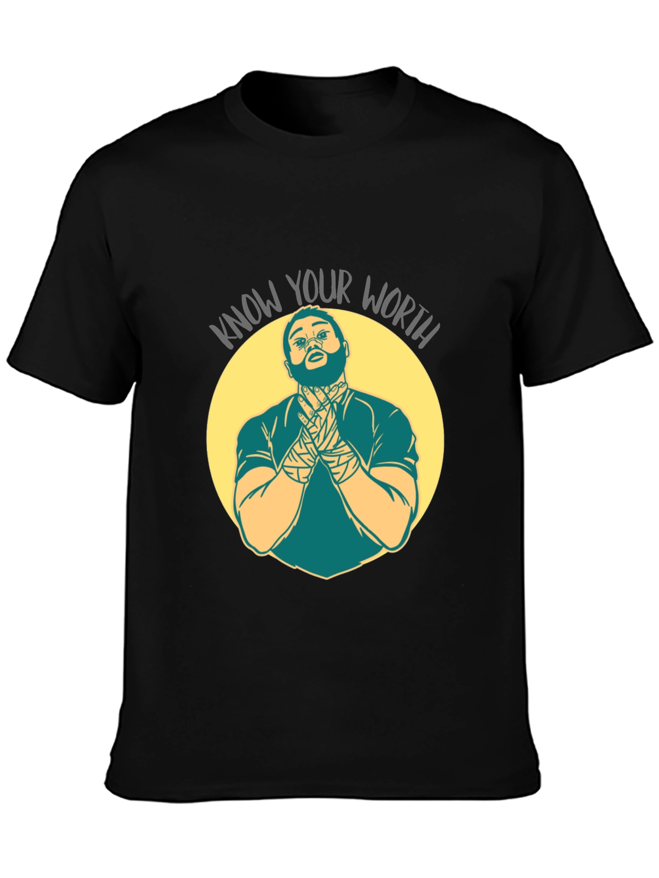 Know Your Worth Graphic T-Shirt - Black