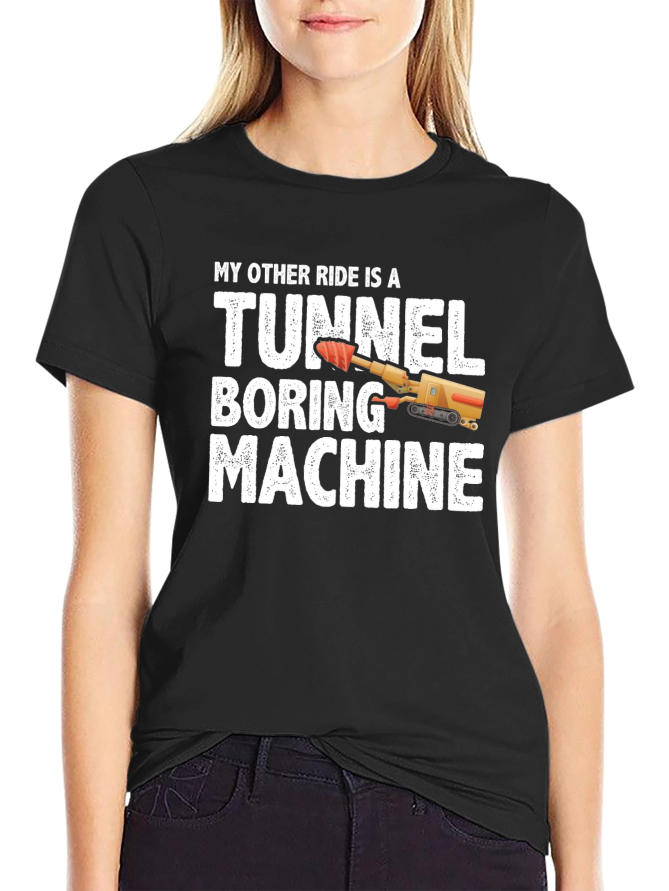 Tunnel Boring Machine T-Shirt - Funny Construction Tee