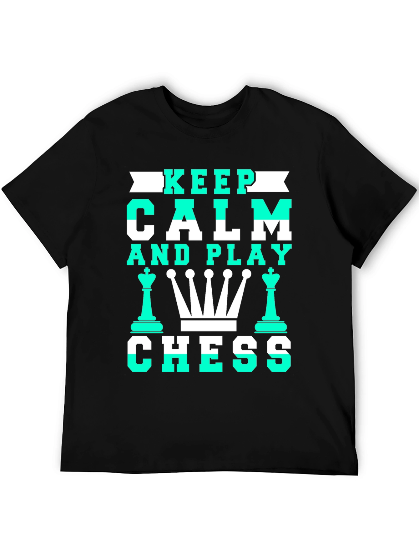 Keep Calm and Play Chess Graphic T-Shirt