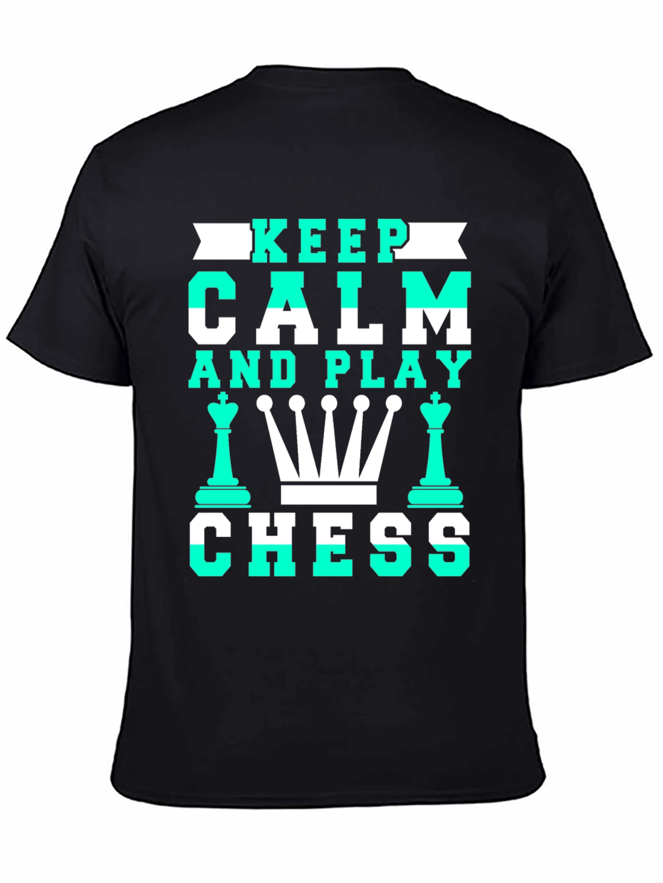 Keep Calm and Play Chess Graphic T-Shirt