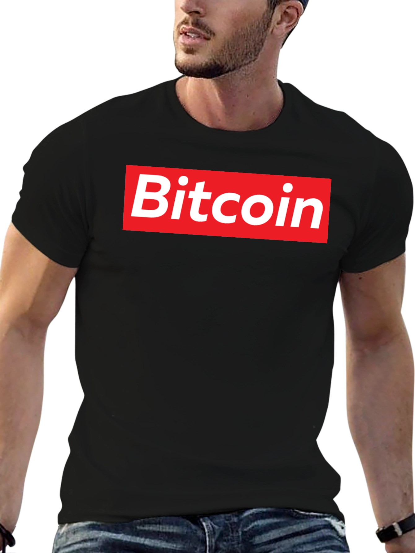 Bitcoin Box Logo T-Shirt - Trendy Crypto Tee