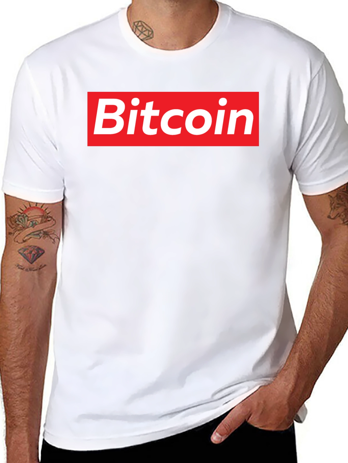 Bitcoin Box Logo T-Shirt - Trendy Crypto Tee