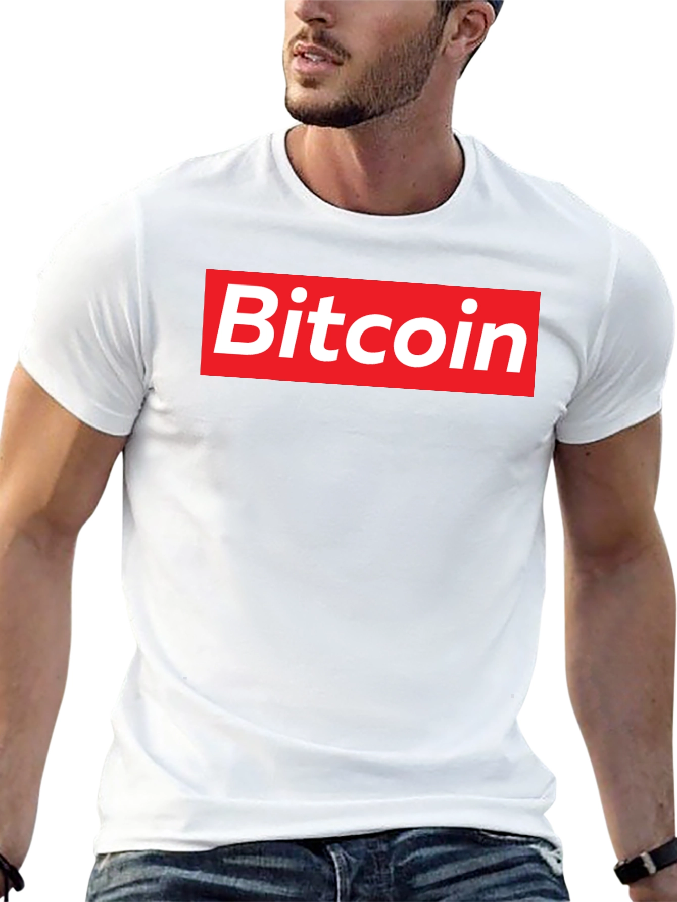 Bitcoin Box Logo T-Shirt - Trendy Crypto Tee