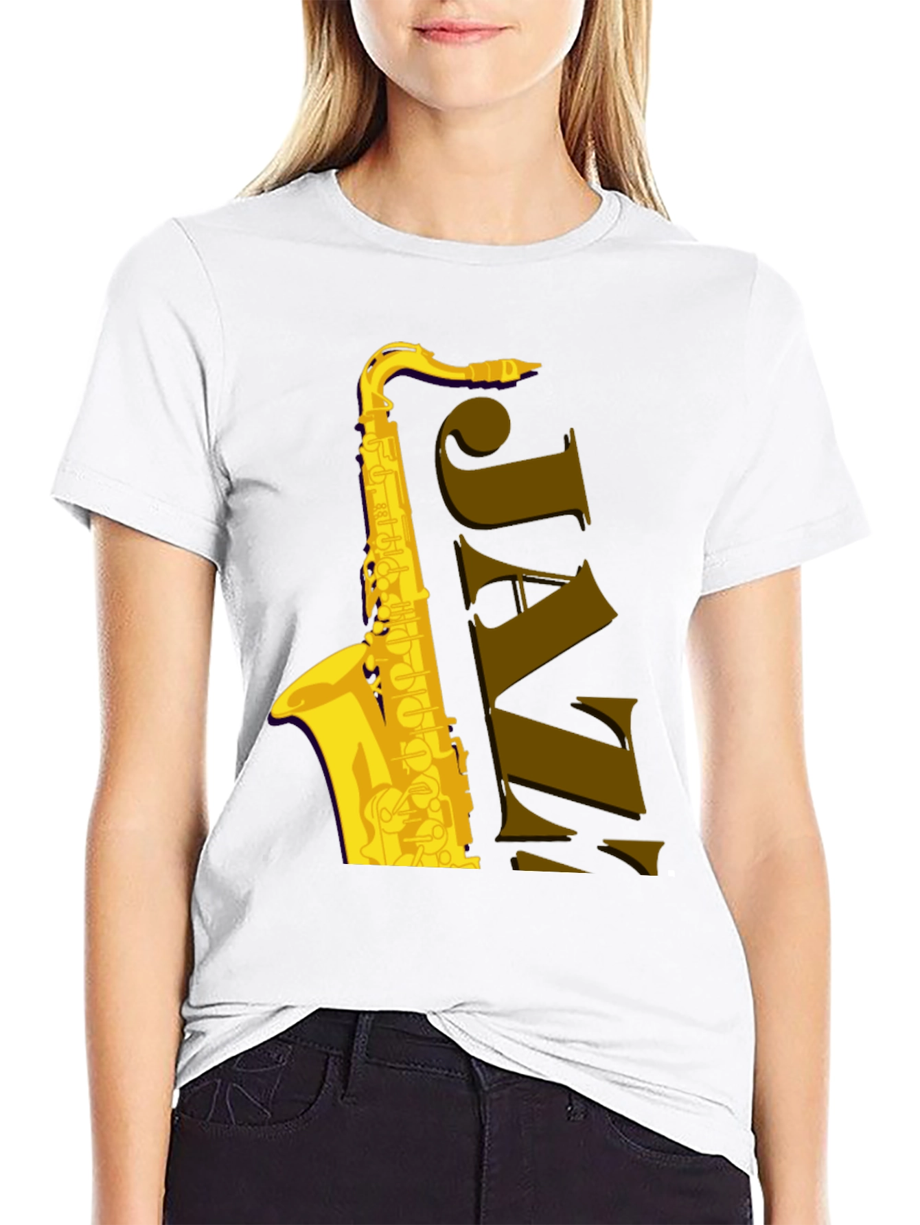 Jazz Saxophone T-Shirt - Musical Style Tee