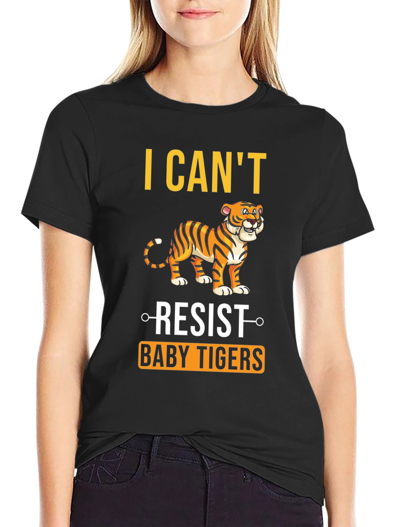 I Cant Resist Baby Tigers Graphic T-Shirt