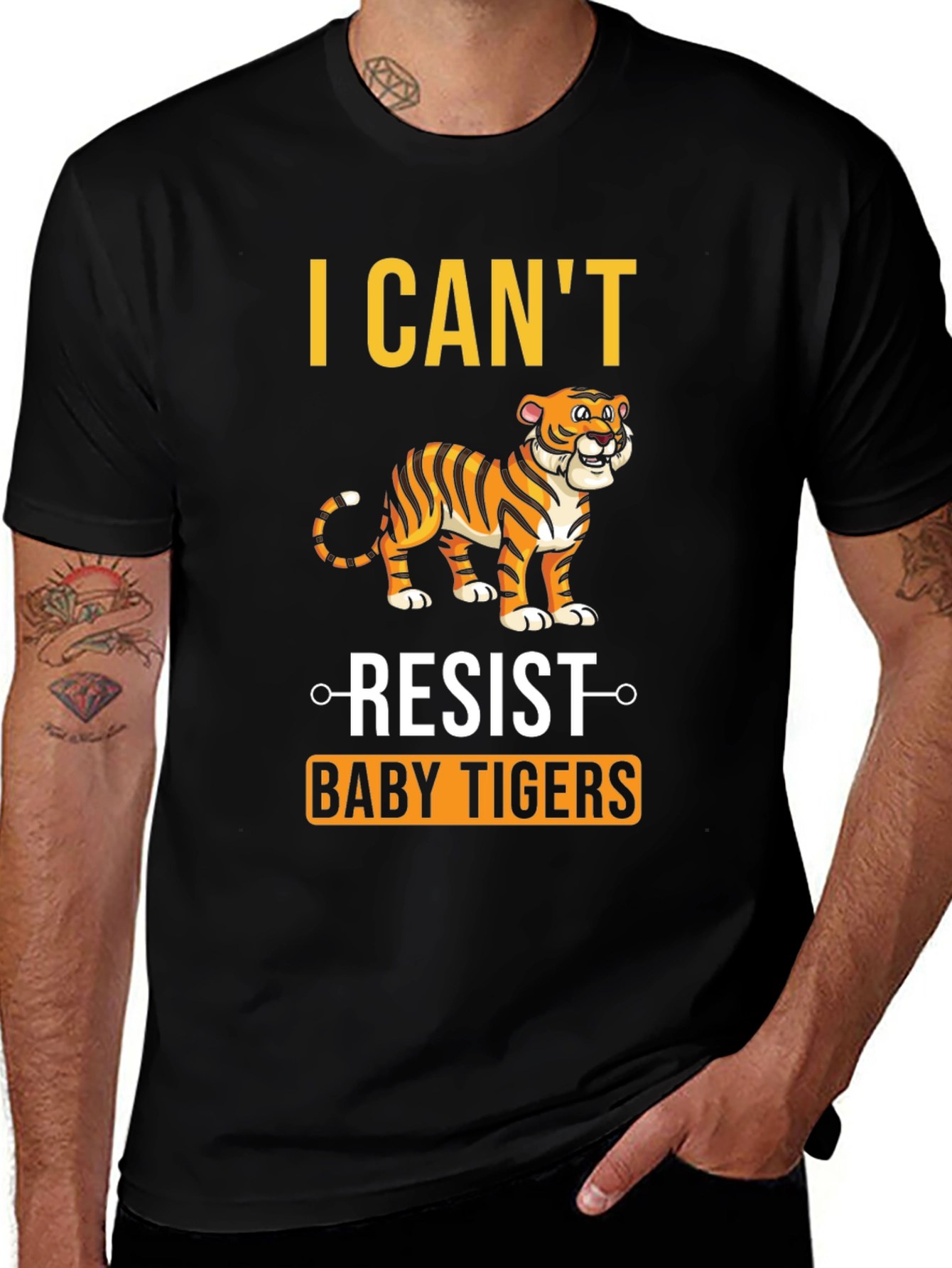 I Cant Resist Baby Tigers Graphic T-Shirt