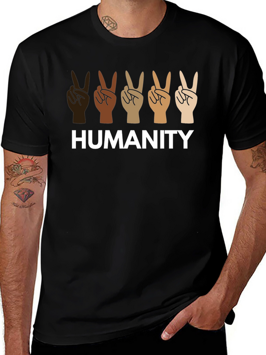 Humanity Peace Sign Diversity T-Shirt