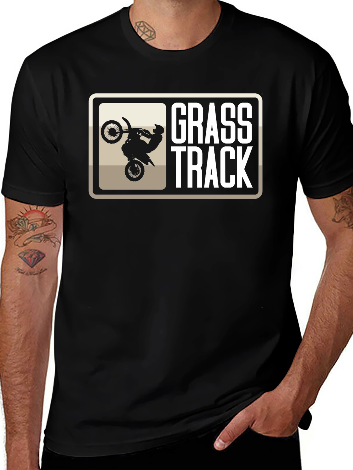 Grass Track T-Shirt - Motorcycle Racing Tee
