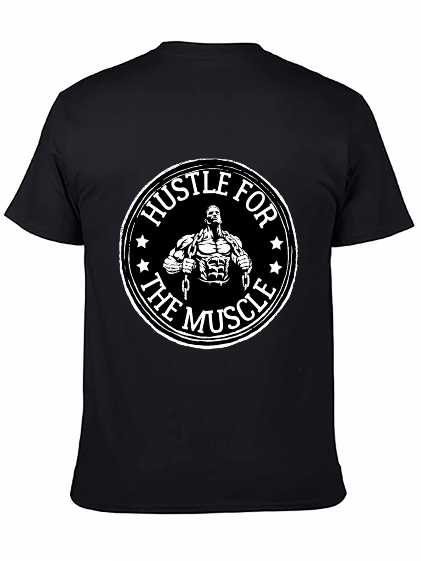 Hustle for the Muscle Graphic T-Shirt Gym Motivation