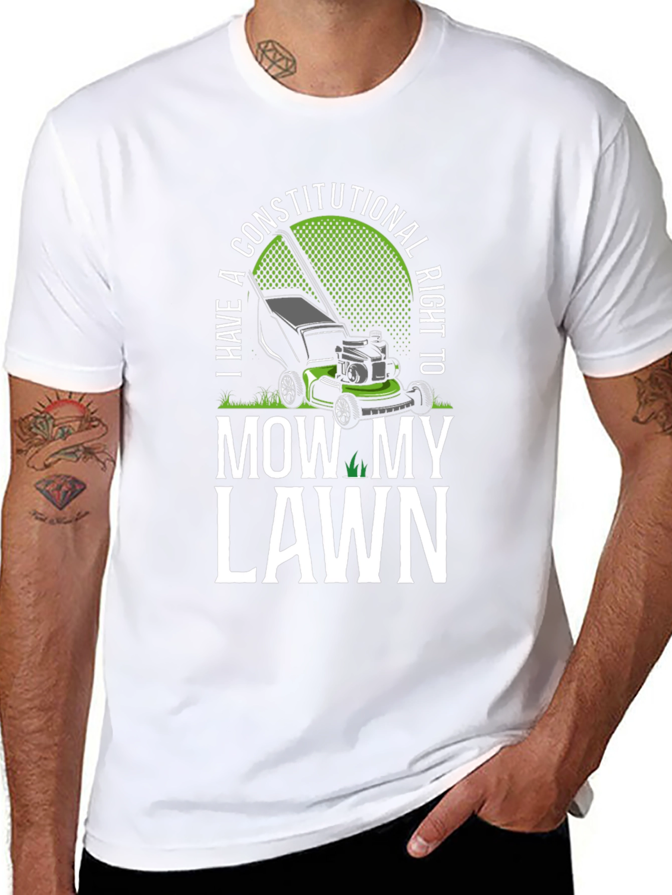 Funny Constitutional Right to Mow My Lawn T-Shirt