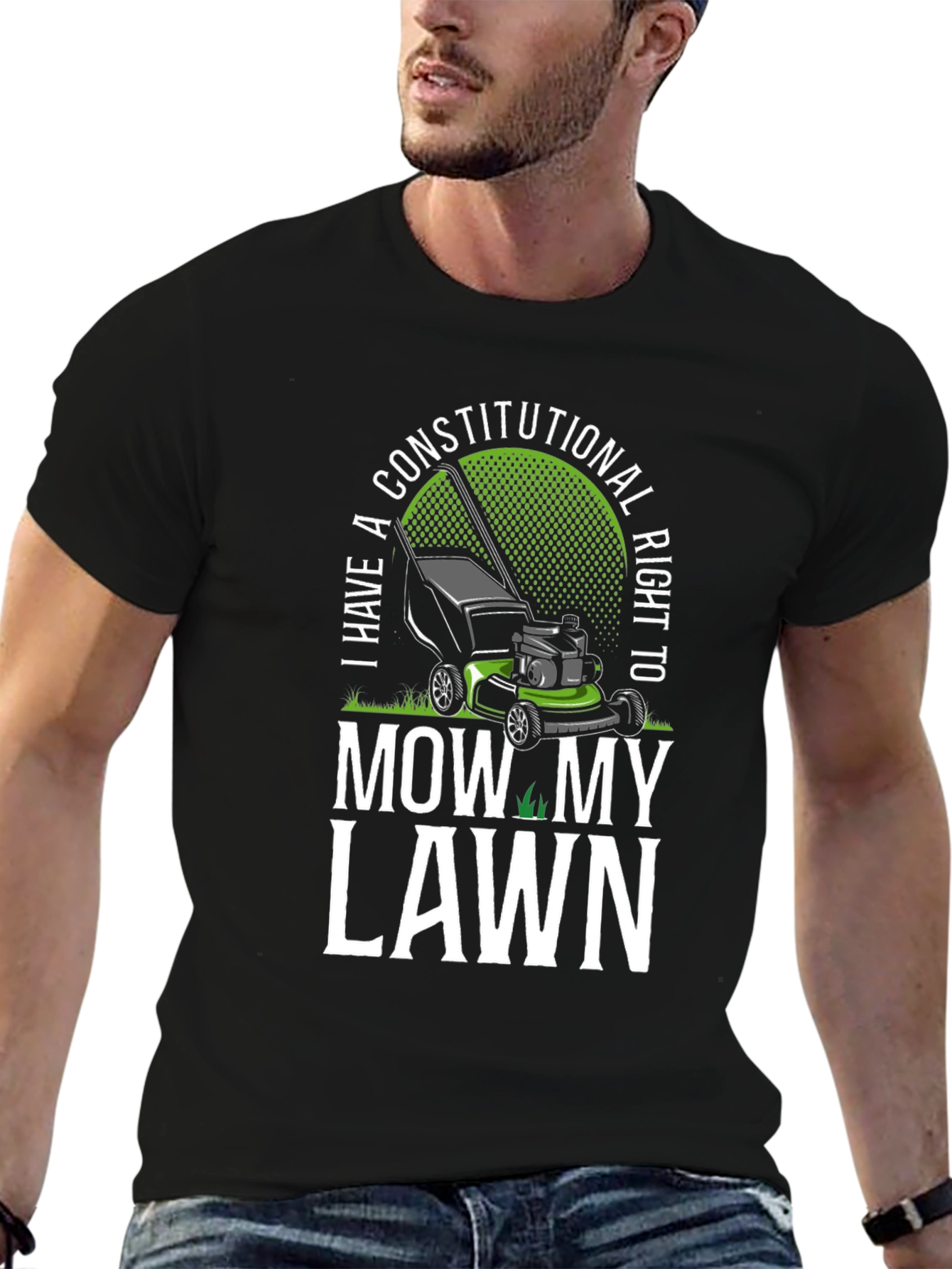Funny Constitutional Right to Mow My Lawn T-Shirt
