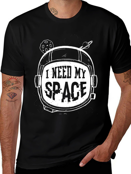 I Need My Space T-Shirt - Astronaut Helmet Graphic Tee