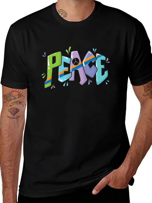 Peace Sign Graphic T-Shirt - Stylish & Trendy