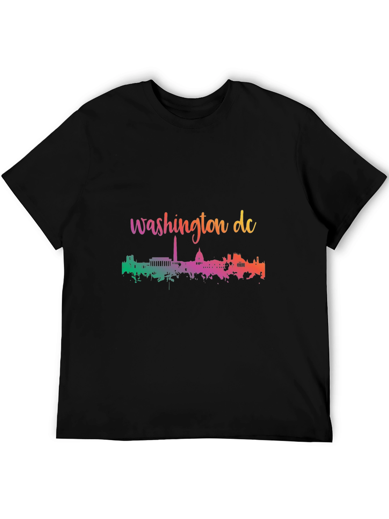 Washington DC Skyline Black T-Shirt