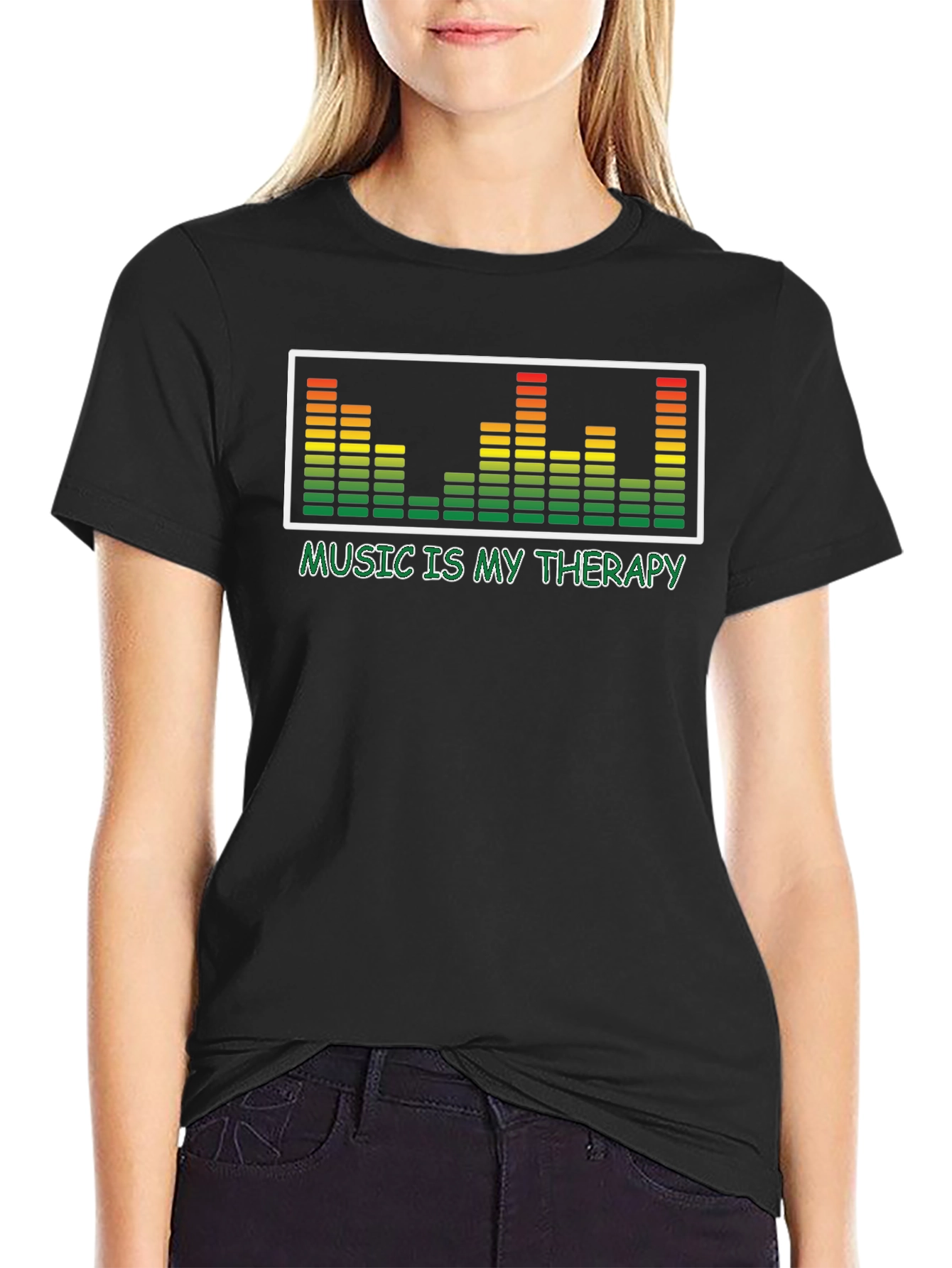 Music is My Therapy T-Shirt - Graphic Tee