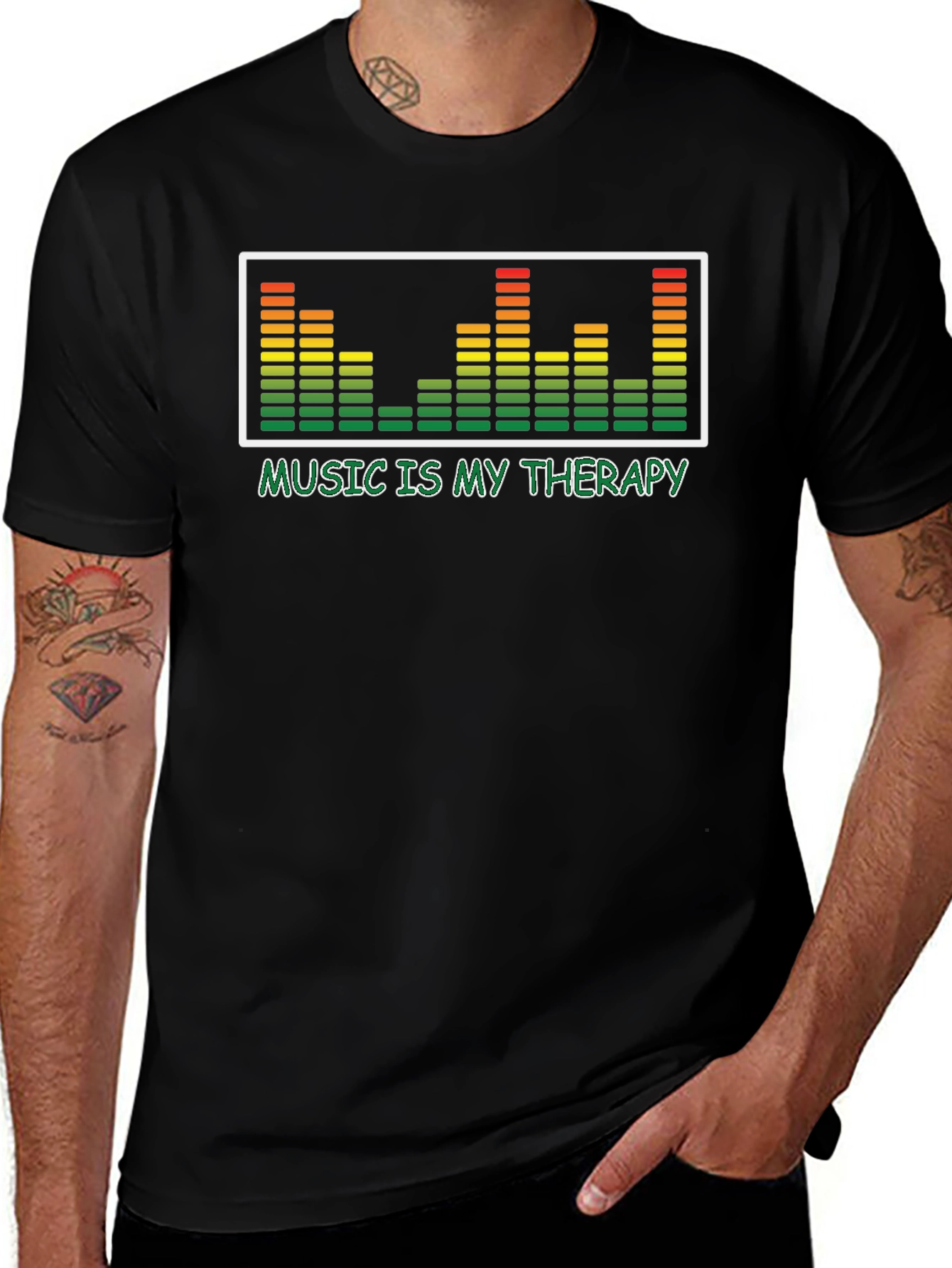 Music is My Therapy T-Shirt - Graphic Tee