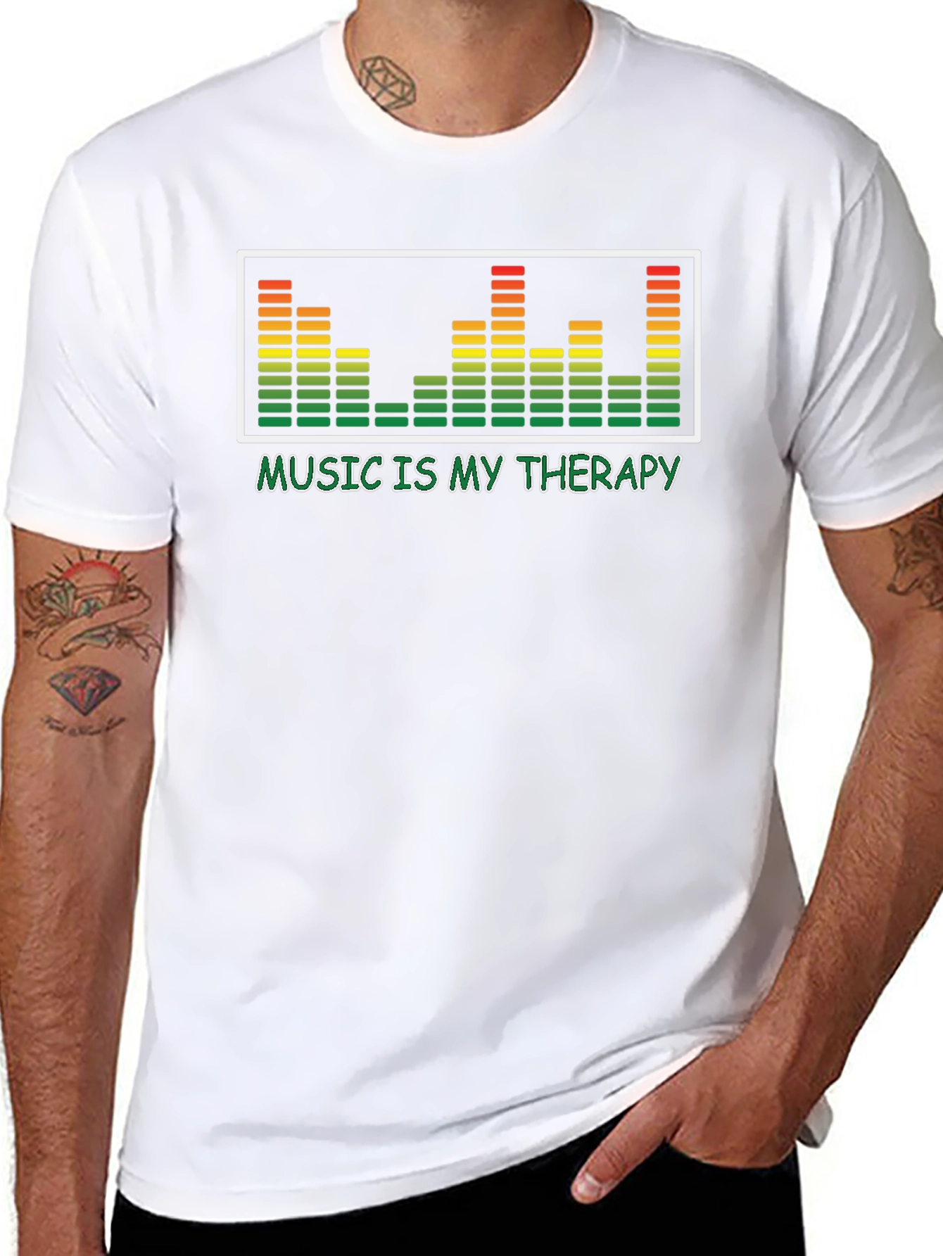 Music is My Therapy T-Shirt - Graphic Tee