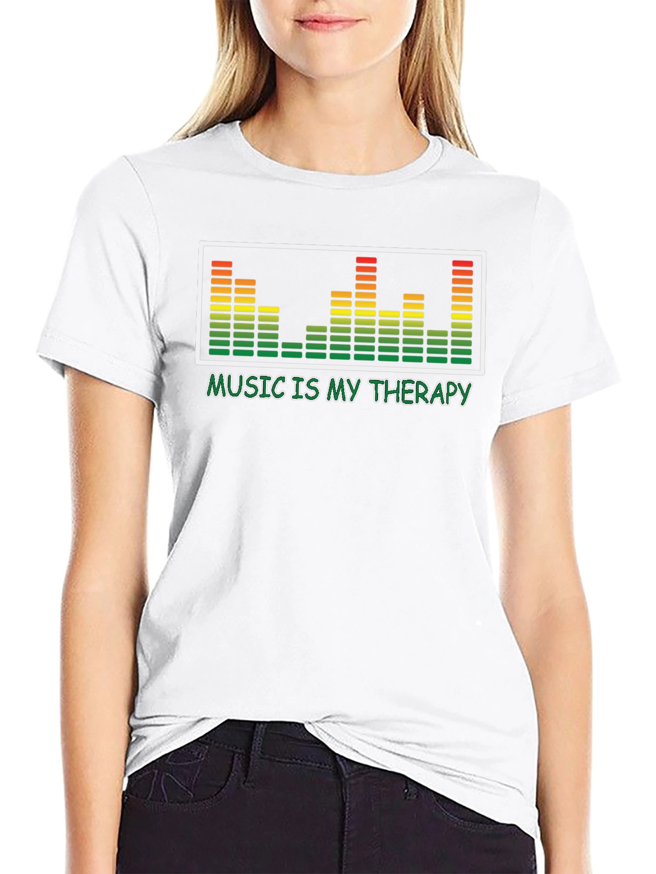 Music is My Therapy T-Shirt - Graphic Tee