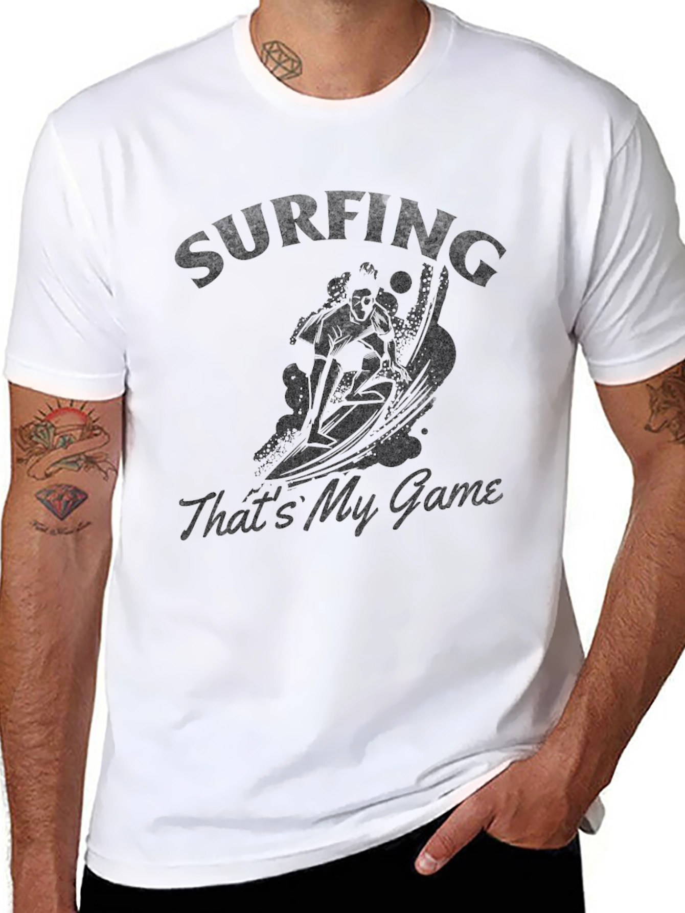 Surfing Graphic T-Shirt - Thats My Game!